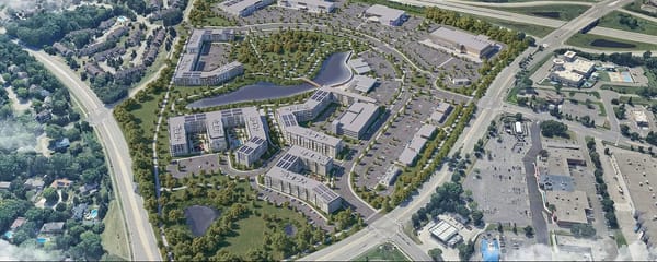 Aerial rendering of the proposed Boulevard development. (Image courtesy of The Boulevard / theboulevardplymouth.com)